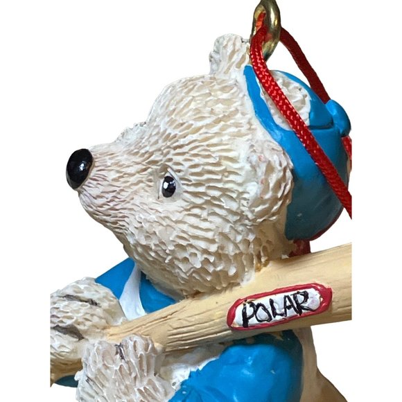 Avon 1998 Sports Baseball Polar Bear Hanging Ornament - Picture 10 of 10